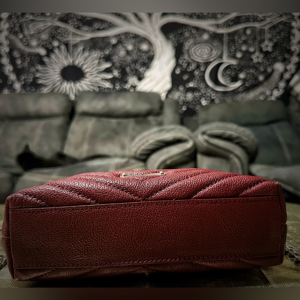 Rebecca Minkoff Burgundy Chevron Shoulder Bag crossbody bag - Picture 15 of 16